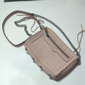 Rebecca Minkoff Avery Blush Color Nubuk Leather Crossbody Purse